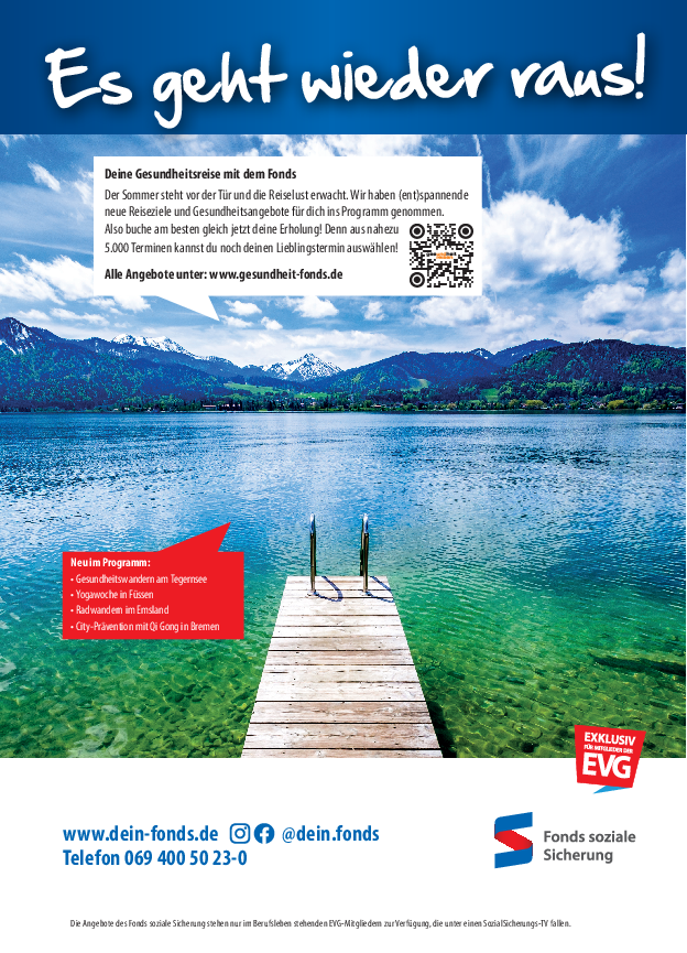 Gesundheit & Reisen - Exklusiv für EVG-Mitglieder